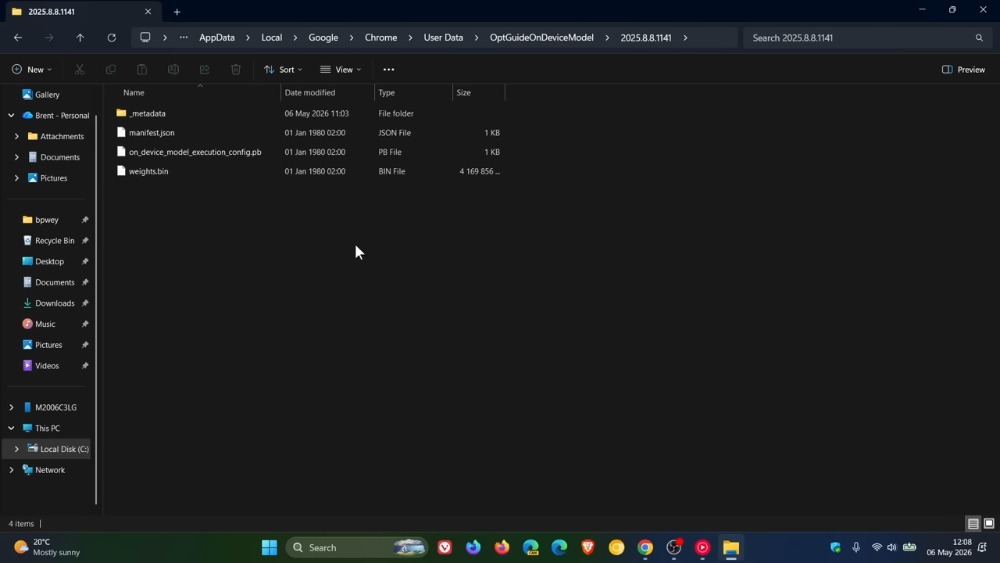 Chrome 被爆偷偷自動下載一個 4GB 的 AI 模型在電腦上,就藏在這邊 - 電腦王阿達 Chrome 被爆偷偷自動下載一個 4GB 的 AI 模型在電腦上,就藏在這邊 - 電腦王阿達