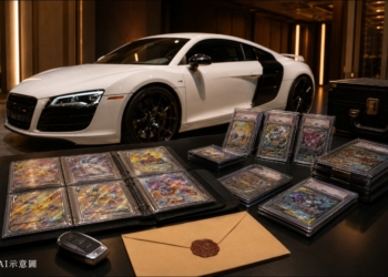 是真愛！寶可夢收藏家用 Audi R8 超跑換來 450 萬台幣 Pokémon 卡牌收藏