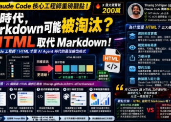 Claude Code 核心工程師呼籲：別再寫 Markdown 了，用 HTML 吧