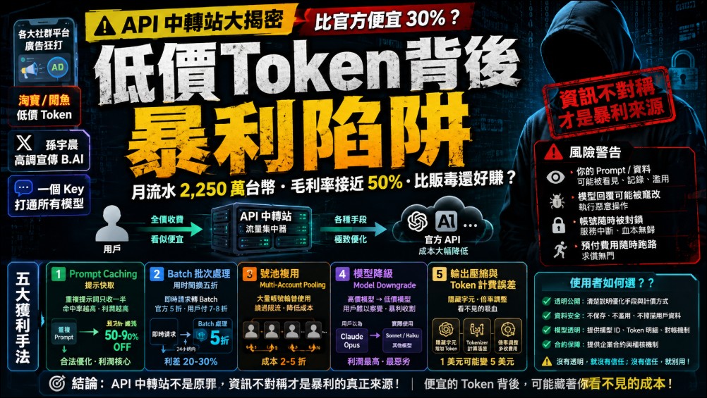 API 中轉站利潤解密:五大技術套利手法一次拆解 - 電腦王阿達 API 中轉站利潤解密:五大技術套利手法一次拆解 - 電腦王阿達
