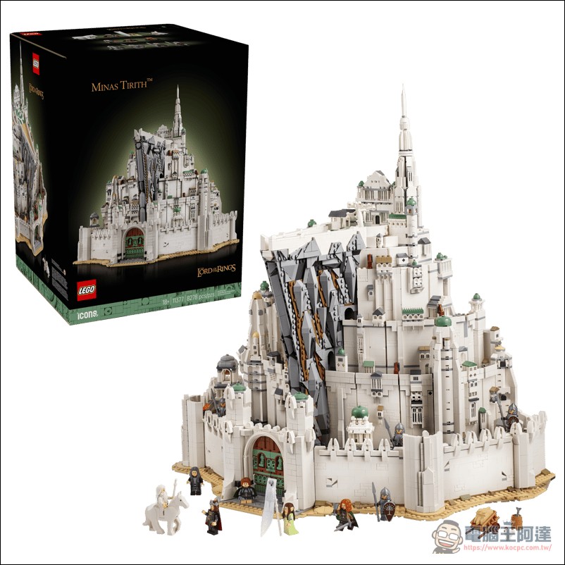 樂高發表史上最大《魔戒》系列盒組:Minas Tirith 達 8,278 片,售價台幣 21,125 元 - 電腦王阿達 樂高發表史上最大《魔戒》系列盒組:Minas Tirith 達 8,278 片,售價台幣 21,125 元 - 電腦王阿達