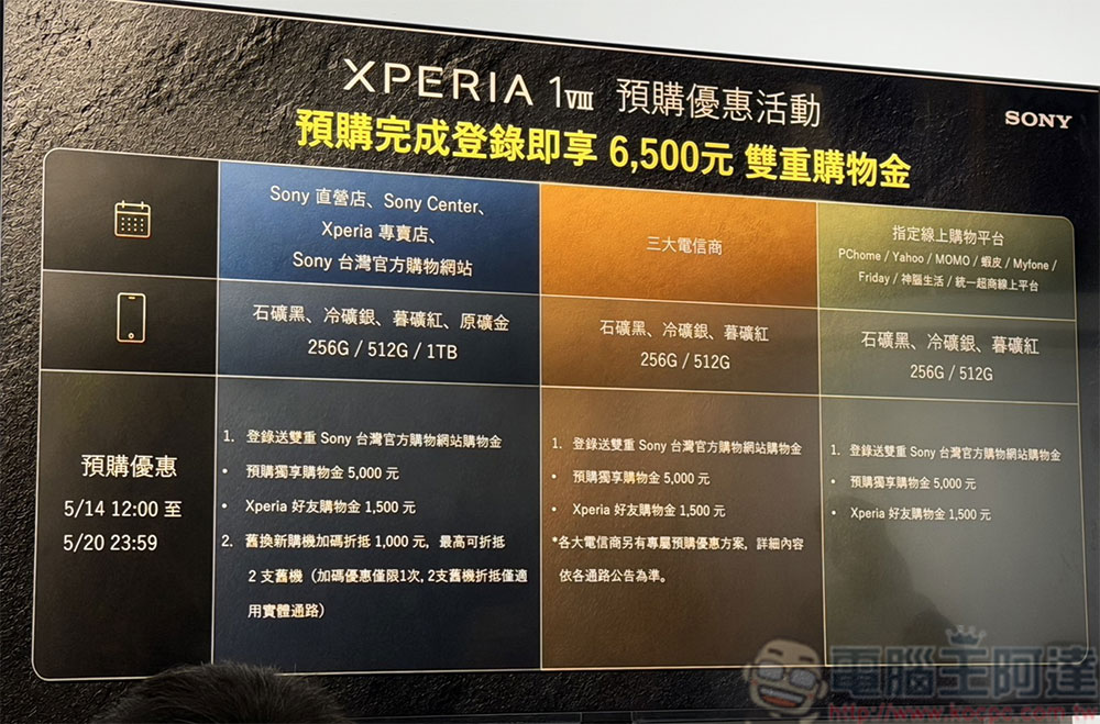 Sony 旗艦機 Xperia 1 VIII 在台推出,大感光元件與 AI 攝影助理捕捉影像感動 - 電腦王阿達 Sony 旗艦機 Xperia 1 VIII 在台推出,大感光元件與 AI 攝影助理捕捉影像感動 - 電腦王阿達