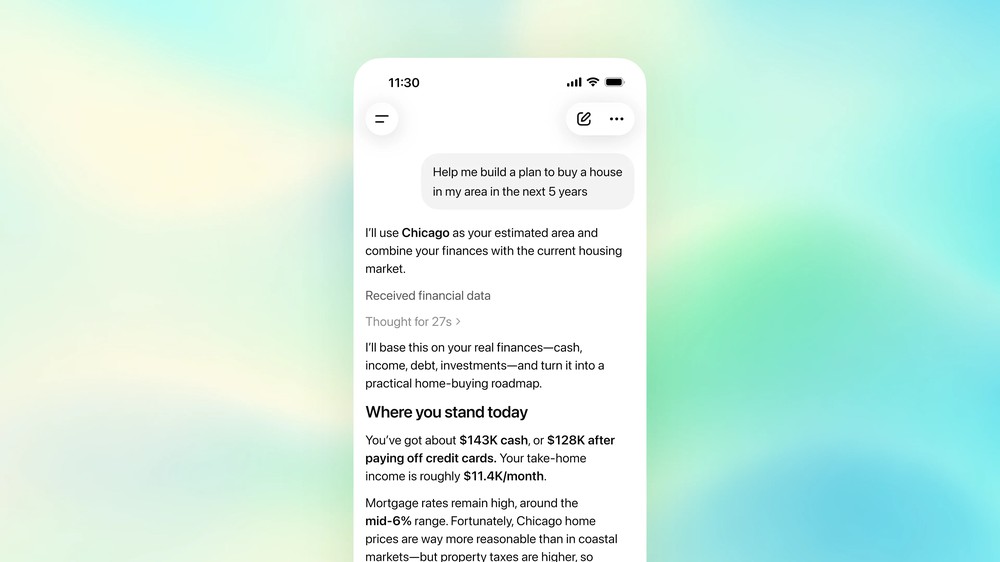 ChatGPT 推出個人理財功能,可連接銀行帳戶,讓 AI 協助分析財務狀況 - 電腦王阿達 ChatGPT 推出個人理財功能,可連接銀行帳戶,讓 AI 協助分析財務狀況 - 電腦王阿達