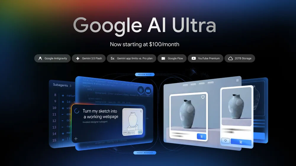 Google 推出「AI Ultra」訂閱,AI Plus、Pro 和 Ultra 訂閱用戶還將獲得新功能與福利 - 電腦王阿達 Google 推出「AI Ultra」訂閱,AI Plus、Pro 和 Ultra 訂閱用戶還將獲得新功能與福利 - 電腦王阿達