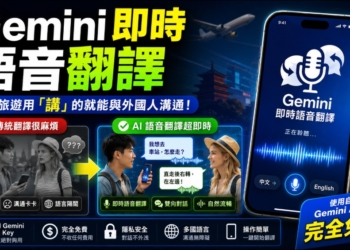 Gemini 即時語音翻譯：出國旅遊用講的就能跟外國人即時溝通