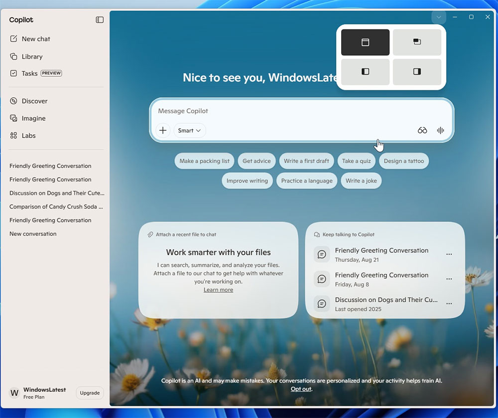 微軟新版 Copilot 將改為 Windows 11 側邊欄 - 電腦王阿達 微軟新版 Copilot 將改為 Windows 11 側邊欄 - 電腦王阿達
