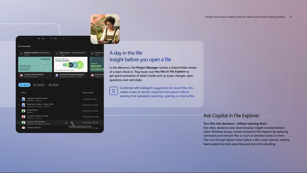 微軟:Windows 11 將成為真正的 AI 作業系統,最新文件揭示多個新功能與工作情境 - 電腦王阿達 微軟:Windows 11 將成為真正的 AI 作業系統,最新文件揭示多個新功能與工作情境 - 電腦王阿達