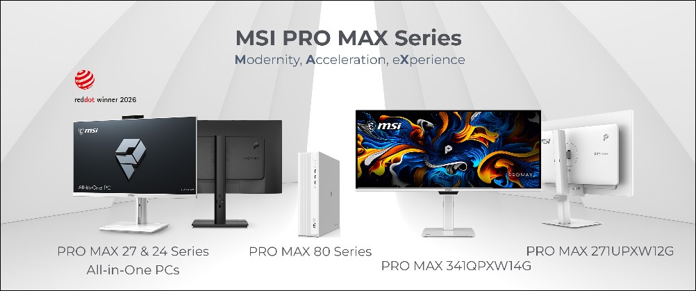 MSI 於 COMPUTEX 2026 亮相 PRO MAX 全系列:極簡設計桌上型主機、一體式電腦與 Mac 專屬 QD-OLED 顯示器 - 電腦王阿達 MSI 於 COMPUTEX 2026 亮相 PRO MAX 全系列:極簡設計桌上型主機、一體式電腦與 Mac 專屬 QD-OLED 顯示器 - 電腦王阿達