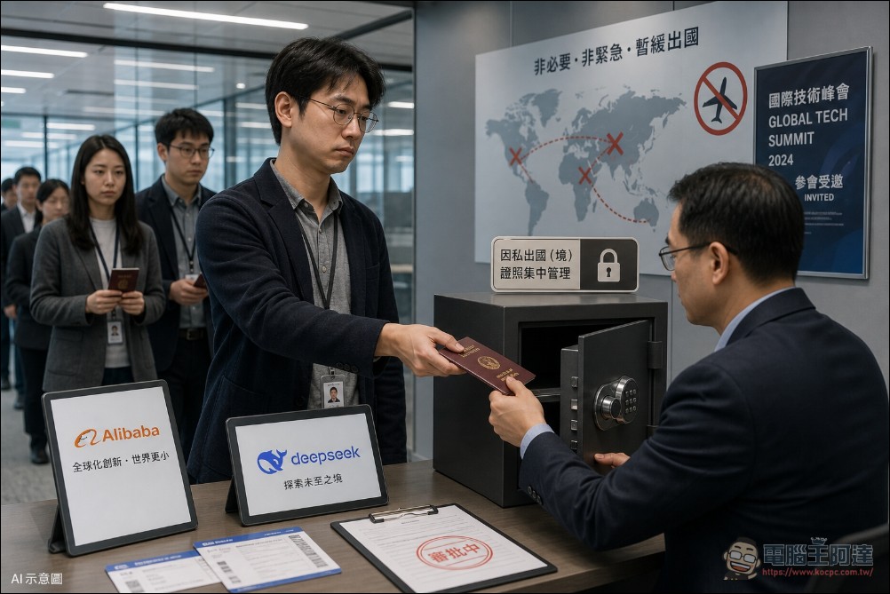 中國擴大 AI 人才出境管制:傳阿里巴巴、DeepSeek 相關高層被要求上繳護照 - 電腦王阿達 中國擴大 AI 人才出境管制:傳阿里巴巴、DeepSeek 相關高層被要求上繳護照 - 電腦王阿達