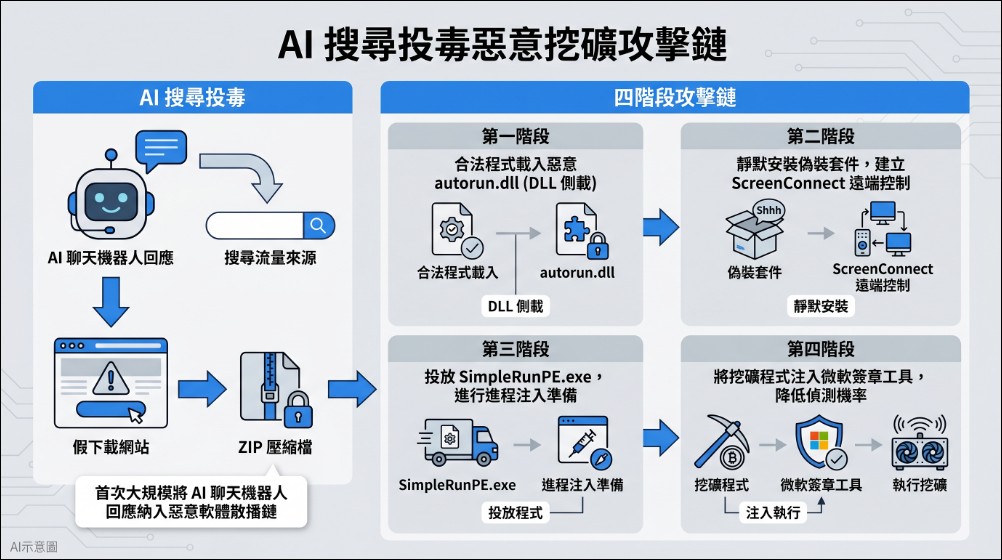 微軟揭露針對高階硬體用戶的全新型態 AI 聊天機器人 SEO 投毒挖礦攻擊 - 電腦王阿達 微軟揭露針對高階硬體用戶的全新型態 AI 聊天機器人 SEO 投毒挖礦攻擊 - 電腦王阿達