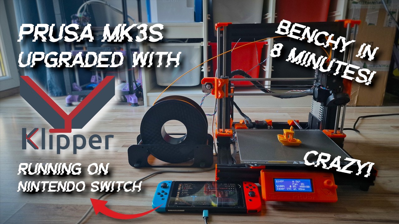 Klipper on a Nintendo Switch Made My Prusa MK3S 10x Faster