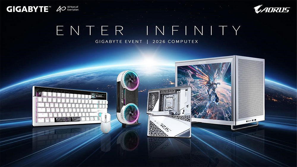 技嘉 Gigabyte「ENTER INFINITY」發表會,揭曉 COMPUTEX 2026 新品陣容 - 電腦王阿達 技嘉 Gigabyte「ENTER INFINITY」發表會,揭曉 COMPUTEX 2026 新品陣容 - 電腦王阿達