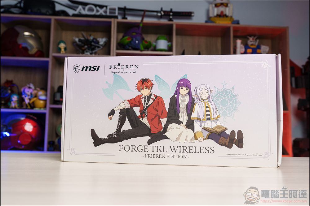 MSI x《葬送的芙莉蓮》聯名鍵盤、滑鼠、滑鼠墊開箱：不是只貼角色圖，連鍵帽、燈效與桌面氛圍都做進去了 - 電腦王阿達