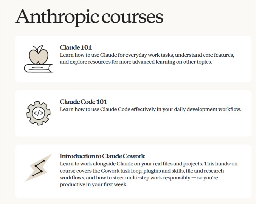 Anthropic Academy:Claude 官方 13 門線上課程免費上、可領官方證書 - 電腦王阿達 Anthropic Academy:Claude 官方 13 門線上課程免費上、可領官方證書 - 電腦王阿達