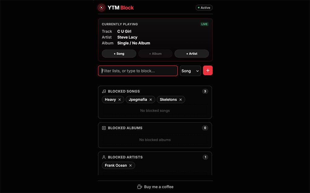 YouTube Music 免費擴充「YTM Block」可幫你屏蔽不想聽的歌手、曲目與專輯 - 電腦王阿達 YouTube Music 免費擴充「YTM Block」可幫你屏蔽不想聽的歌手、曲目與專輯 - 電腦王阿達
