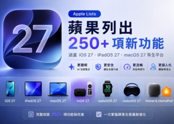 Apple 分享 iOS 27、iPadOS 27、macOS 27 超過 250 項新功能與改進