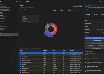 Radix：設計精美的免費 Mac 電腦磁碟空間工具