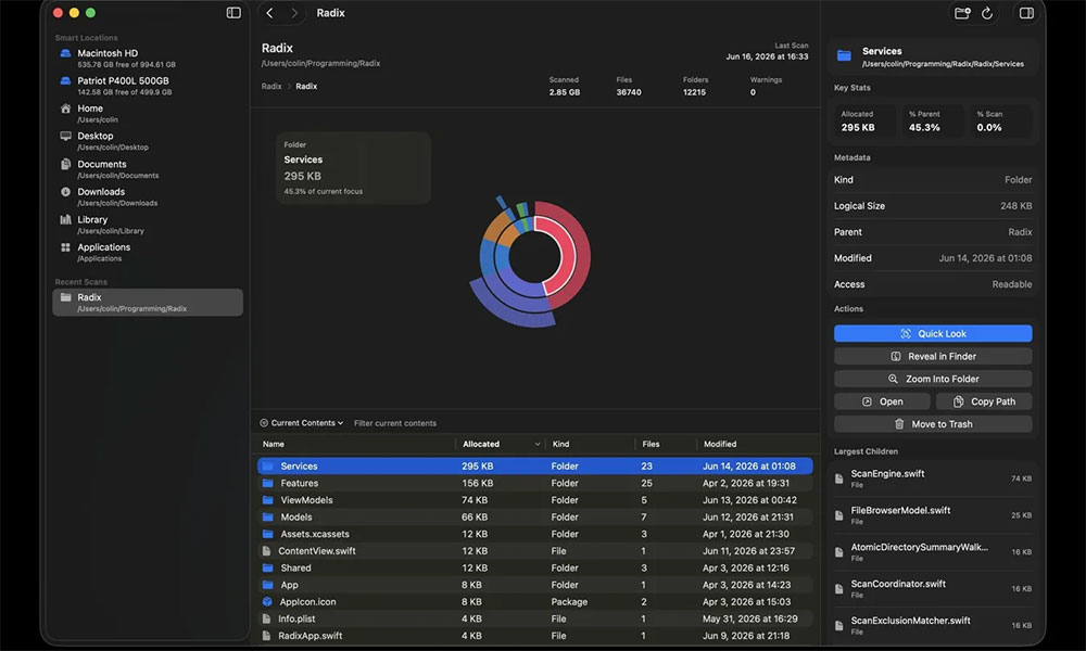 Radix:設計精美的免費 Mac 電腦磁碟空間工具 - 電腦王阿達 Radix:設計精美的免費 Mac 電腦磁碟空間工具 - 電腦王阿達