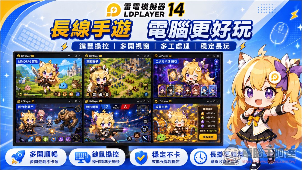 雷電模擬器 LDPlayer 14 正式推出:全面支援 Android 14,Hyper-V 相容性大升級 - 電腦王阿達 雷電模擬器 LDPlayer 14 正式推出:全面支援 Android 14,Hyper-V 相容性大升級 - 電腦王阿達