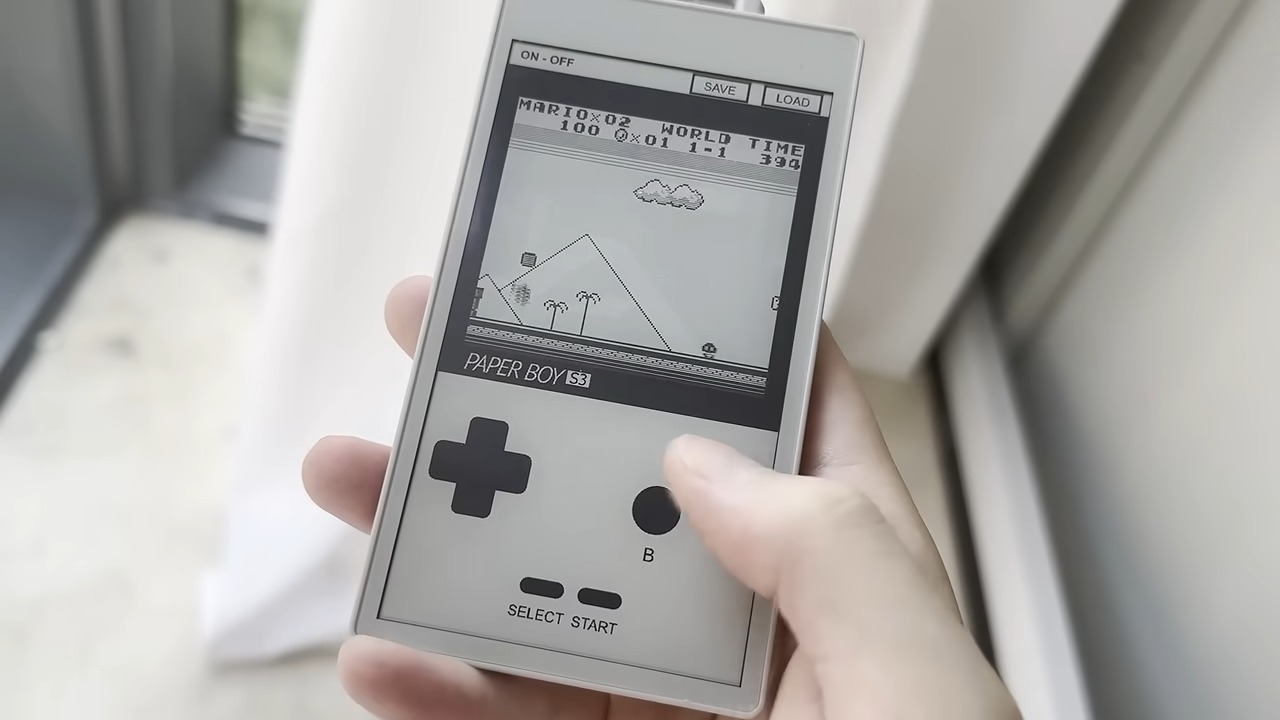 工程師用ESP32-S3加M5 Paper S3電子紙螢幕打造出60FPS的Game Boy模擬器 - 電腦王阿達 工程師用ESP32-S3加M5 Paper S3電子紙螢幕打造出60FPS的Game Boy模擬器 - 電腦王阿達