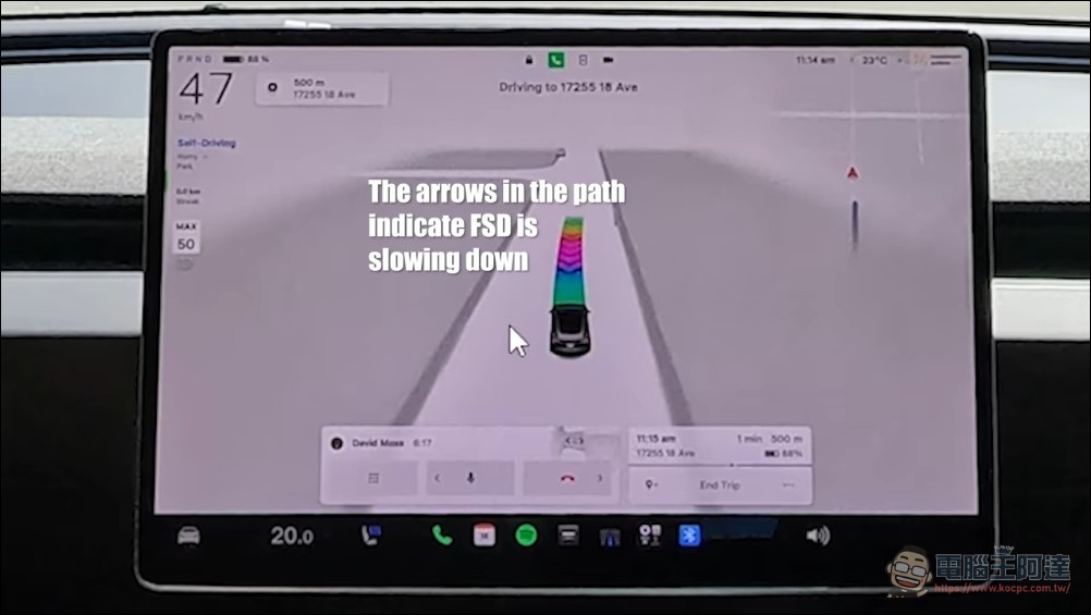 實測特斯拉 FSD v14.3.4:反應速度僅 234 毫秒超越賽車手,但膠帶橫在路中間卻看不見 - 電腦王阿達 實測特斯拉 FSD v14.3.4:反應速度僅 234 毫秒超越賽車手,但膠帶橫在路中間卻看不見 - 電腦王阿達
