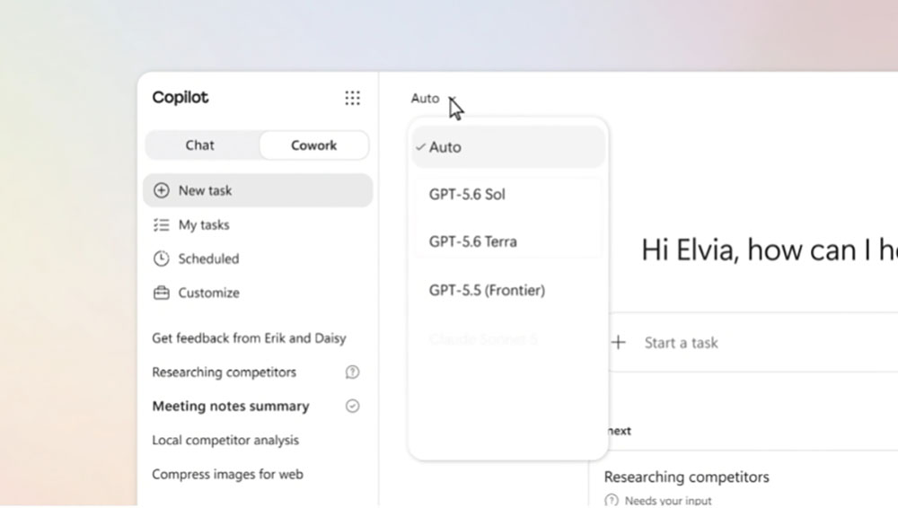 微軟宣布將 OpenAI 新的 GPT-5.6 模型系列整合到 Microsoft 365 Copilot - 電腦王阿達 微軟宣布將 OpenAI 新的 GPT-5.6 模型系列整合到 Microsoft 365 Copilot - 電腦王阿達