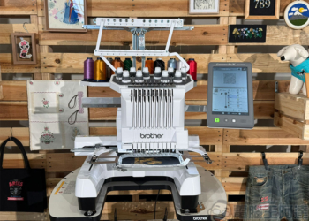 Brother PR1060W 商用刺繡機與 BE1 專業軟體，微創業刺繡就是快、易、通